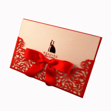 Kundengebundenes Papier-Höhle-Hochzeits-Einladungs-Karten-Drucken